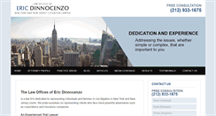 Desktop Screenshot of dinnocenzolaw.com