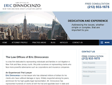 Tablet Screenshot of dinnocenzolaw.com